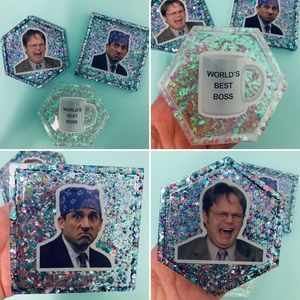 The Office 3pc Coaster Set